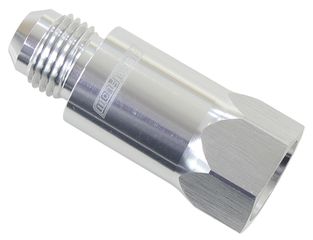 Roll Over Valve -8AN - Silver Finish. -8 Female ORB to -8 Male AN