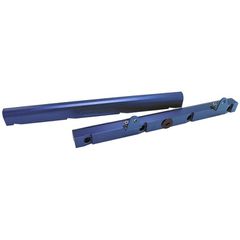GM LS1 Billet EFI Fuel Rails - Blue Suit 14mm Full Length Fuel Injectors, -8ORB Ports