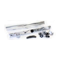 GM LS7 Billet EFI Fuel Rails - Polished Suit 14mm Short Length and 3/4" Length Fuel Injectors, -8ORB Ports