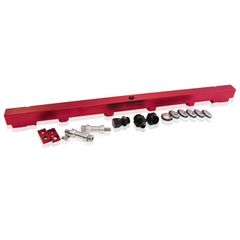 Nissan RB25 Billet EFI Fuel Rail - Red Suit 14mm 3/4" Length and Full Length Fuel Injectors, -8ORB Ports
