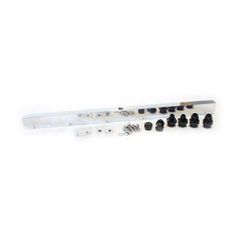 Nissan RB26 Billet EFI Fuel Rail - Polished Suit 14mm Full Length Fuel Injectors, -8ORB Ports
