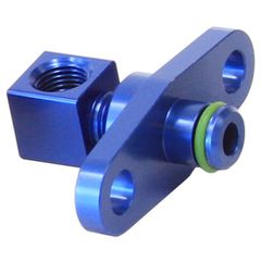Fuel Rail Adapter (Blue) - Suit Mitsubishi EVO 10 with 40mm Centres