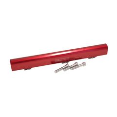 Mitsubishi Evolution 1-3 4G63 Billet EFI Fuel Rails - Red Suit 14mm Full Length Fuel Injectors, -8ORB Ports