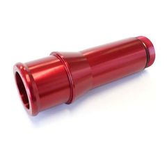Radiator Hose Adapters - Red - 1.5" O.D., 4.5", 1-1/4"-20 thread, fits most electric water pumps