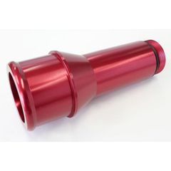 Radiator Hose Adapters - Red - 1.75" O.D., 4.5", 1-1/4"-20 thread, fits most electric water pumps