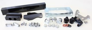 Mazda Series 6,7,8 13B Billet EFI Fuel Rails - Black Suit 14mm Full Length Fuel Injectors, -8ORB Ports