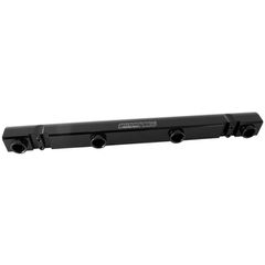 Mitsubishi Evolution 4-9 4G63 Billet EFI Fuel Rails - Black Suit 14mm Full Length Fuel Injectors, -8ORB Ports