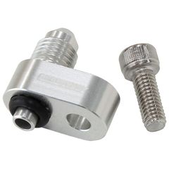 Water Cross-Over Adapter -4AN, Anodised Silver - Suit GM LS Series Engines