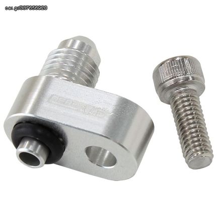 Water Cross-Over Adapter -4AN, Anodised Silver - Suit GM LS Series Engines