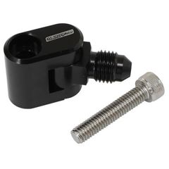 Single Swivel Water Cross-Over Adapter - Black - Suit GM LS Series Engines with -4AN Swivel Male End