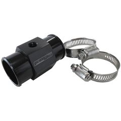 Radiator Hose Temperature Sender Adapter - 1-1/4" (32mm) O.D., with 1/8" NPT port, Black finish