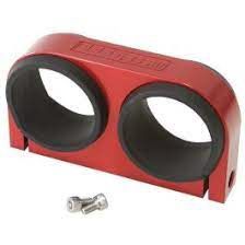 Dual Billet Fuel Pump Bracket - Red - Suits Aeroflow/Bosch 044 Fuel Pumps