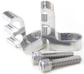 Ignition Lead Separator - Polished - Holds x2 Leads, Mounts To Valve Covers1/4" Bolt