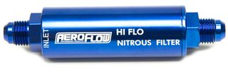 High Pressure Nitrous Filter -4AN - 140 Micron S/S Element