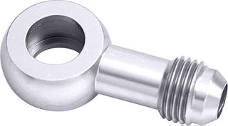 Alloy AN Banjo Fitting 1/2" to -6AN - Silver Finish