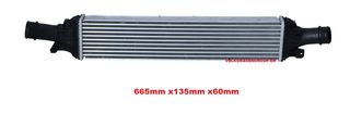 Ψυγειο INTERCOOLER (ΚΑΙΝΟΥΡΓΙΟ) ,AUDI ,A6 2011-2018 (1800cc TFSI & 2000cc TFSI & 2000cc TDI)