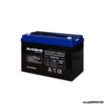 Μπαταρία NorthBatt HG 115-12 ,Hybrid Gel 12V 115Ah