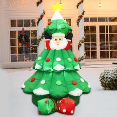 Φουσκωτό INFLATABLE UP&DOWN; XMAS TREE 20 LED ΛΑΜΠ.ΑΝΤΑΠ.(12V) CW ΣΤΑΘΕΡΟ IP44 120*100*180cm 2m ΚΑΛ ACA X07202498