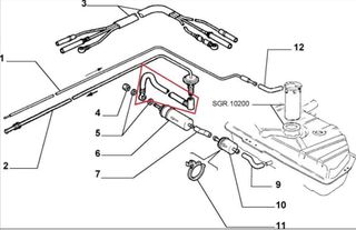 ΣΩΛΗΝΑΣ (ΜΑΡΚΟΥΤΣΙ) ΚΑΥΣΙΜΟΥ FIAT UNO (PIRELLI)-thumb-1