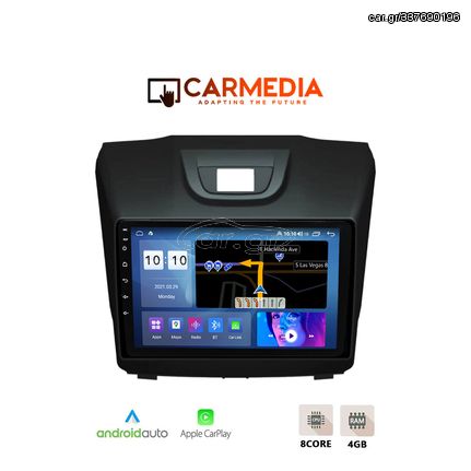 MEGASOUND - CARMEDIA CM409-12 PRO TABLET 9'' OEM ISUZU D-MAX 2012-2020