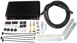 11" x 6" x 1-1/2" 3/8" BARB TRANS OIL COOLER KIT Aeroflow - AF 72-6050