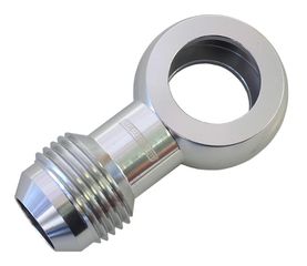 Alloy AN Banjo Fitting 18 x 1.5 mm to -10AN - Silver Finish