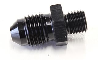 Metric to Male Flare Adapter M8 x 1.0mm to -4AN - Black Finish