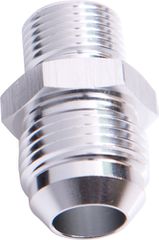 Metric to Male Flare Adapter M10 x 1.5mm to -4AN - Silver Finish