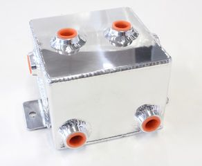 Universal Fabricated Alloy Tank - 1.4L capacity, 5" L x 5" W x 4", Polished finish