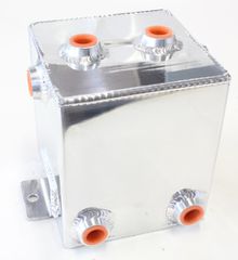 Universal Fabricated Alloy Tank - 2.2L capacity, 5" L x 5" W x 6", Polished finish