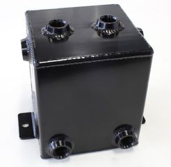 Universal Fabricated Alloy Tank - 2.2L capacity, 5" L x 5" W x 6", Black finish