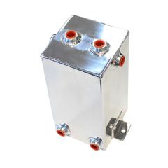 Universal Fabricated Alloy Tank - 4L capacity, 5" L x 5" W x 10.5", Polished finish