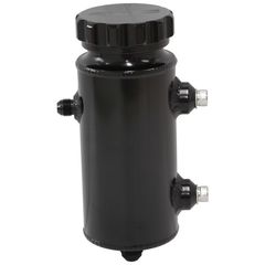 Universal Fabricated Alloy Power Steering Reservoir - 650ml capacity - Black finish