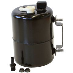 Brake Vacuum Reservoir Tank - Black - Includes Mounts & Fittings. 6.75"  Tall x 5"  Long