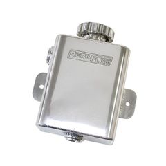 Fabricated Square Radiator Expansion Tank - Polished - 1.18 litre capacity, 16 psi cap