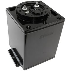 Triple EFI Pump Compact Surge Tank - Black - 7 Litre (1.85 Gal), -10 ORB Outlet With -8 ORB Return