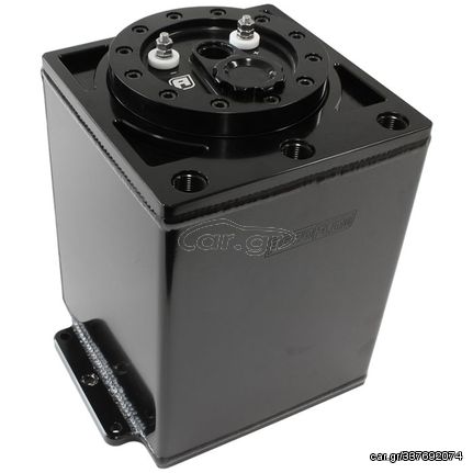 Triple EFI Pump Compact Surge Tank - Black - 7 Litre (1.85 Gal), -10 ORB Outlet With -8 ORB Return