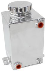 Fuel Cooler Tank - Polished -8 ORB Inlet/Outlet With 3" Cap