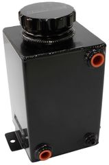 Fuel Cooler Tank - Black -8 ORB Inlet/Outlet With 3" Cap