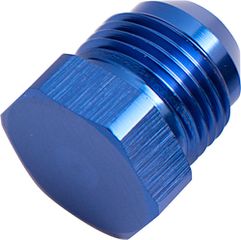 AN Flare Plug -10AN - Blue Finish