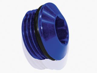 Slimline ORB Port Plug -16AN - Blue Finish