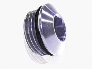 Slimline ORB Port Plug -16AN - Silver Finish