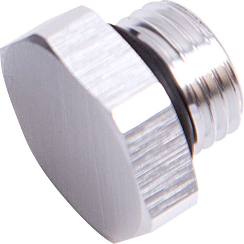 ORB Port Plug -8AN - Silver Finish