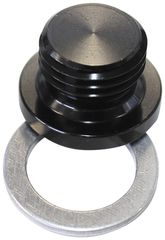 Metric Port Plug M16 x 1.5 - Black Finish.