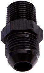 NPT to Straight Male Flare Adapter 3/8" to -8AN - Black Finish