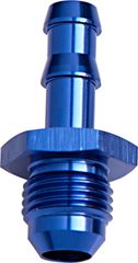 AN Flare to Barb Adapter -6AN to 3/8" -  Blue Finish