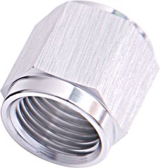 -4AN Aluminium Tube Nut to 1/4" Tube - Silver Finish