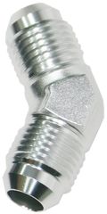45° Male Flare Union -4AN - Silver Finish