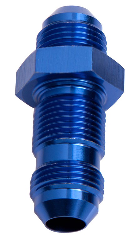Straight AN Bulkhead -4AN - Blue Finish