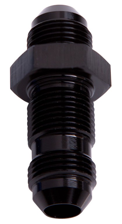 Straight AN Bulkhead -4AN - Black Finish